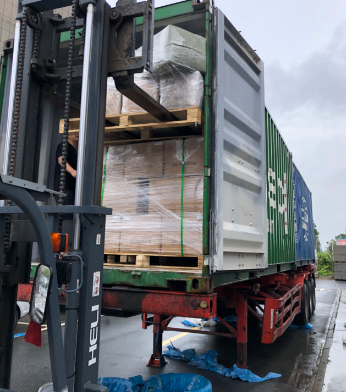 Shipped by Container