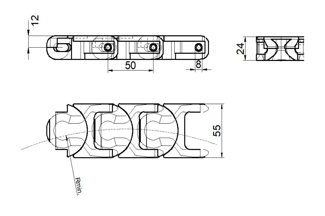 Case Conveyor Chains (1765 Series) Specifications